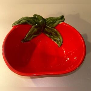Crate & Barrel Tomato dish. 6 1/8” x  5”